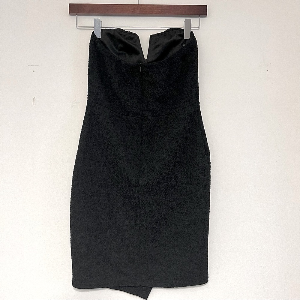 Monaco black strapless mini dress - Picture 3 of 4